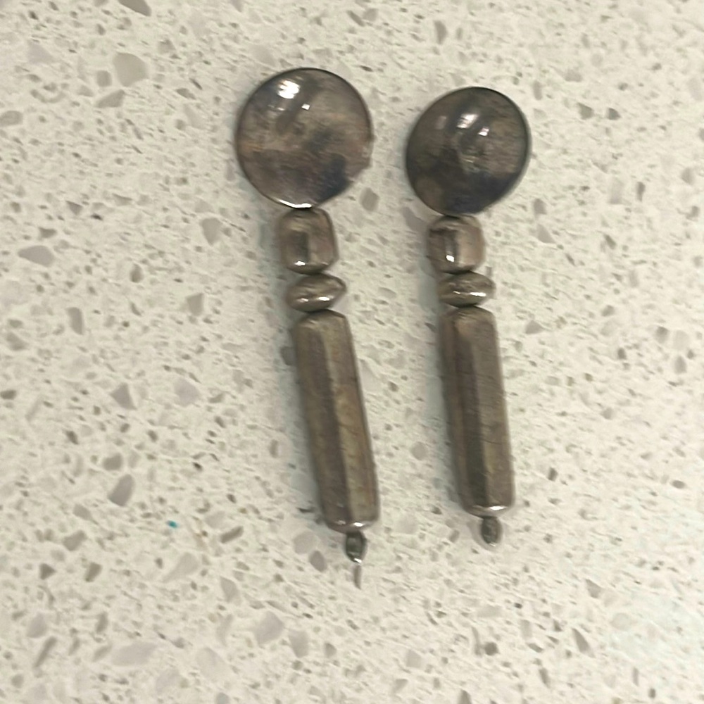 Sterling silver Navajo earrings